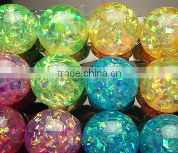 Funny Cool Children's Toys Lead Crystal Elastic Ball Flash Bouncing Ball With Cute Small Fish photo-4