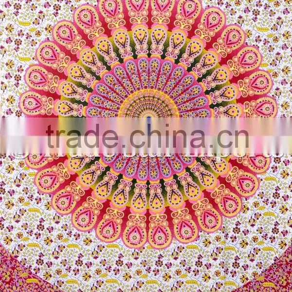 Gypsy Mandala Ethnic Boho Wall Hanging Hippie Cotton Tapestry photo-2