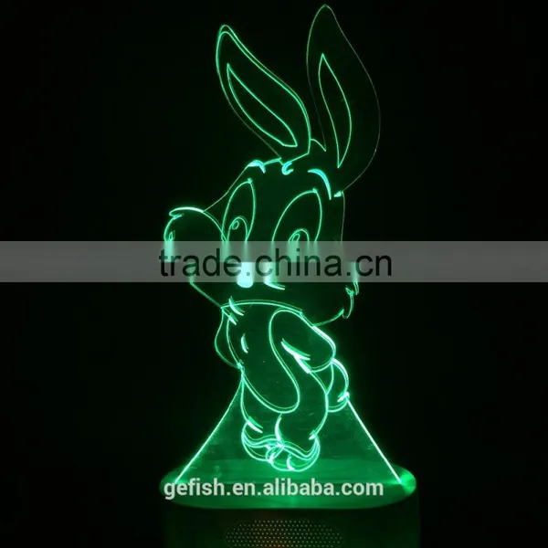 Customized Laser Cutting Acrylic 3D Display Lamp With Light photo-3
