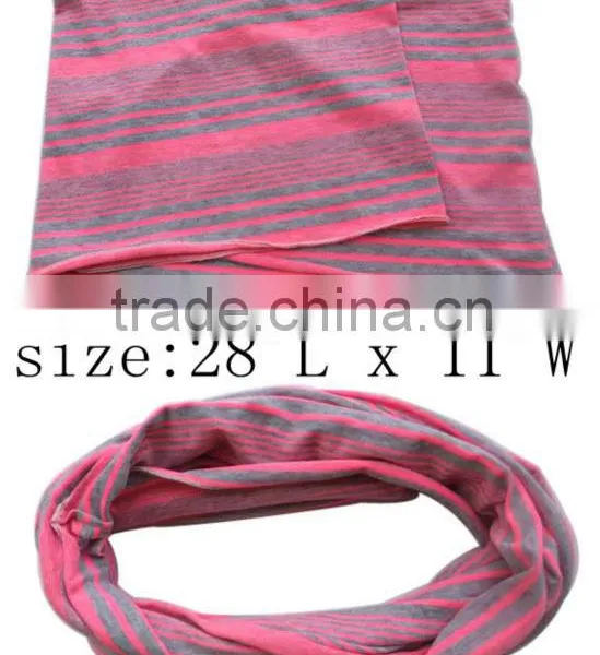 Fashion Stripe Printed Fabric Scarf