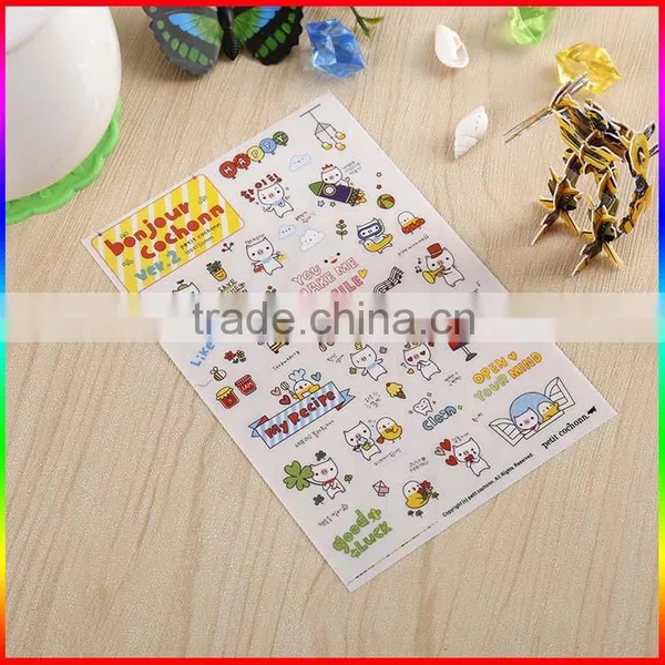 Fashion Promotion Pvc Stickers for Children School Label Design Printing Adhesive Name Cartoon Label photo-2