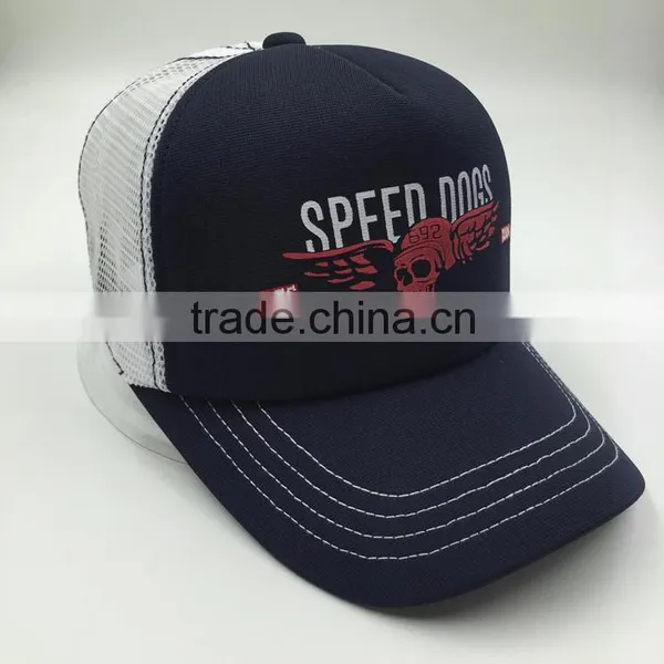 Cutomized Flocking Print 5 Panel Trucker Baseball Cap photo-2