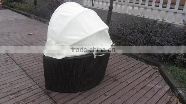 Pet House Wicker Dog Daybed With Canopy photo-2