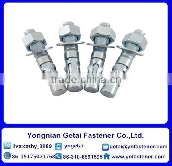 M10 High Quality Carbon Steel Anchor Nut and Anchor Bolt Concrete Wedge Anchor