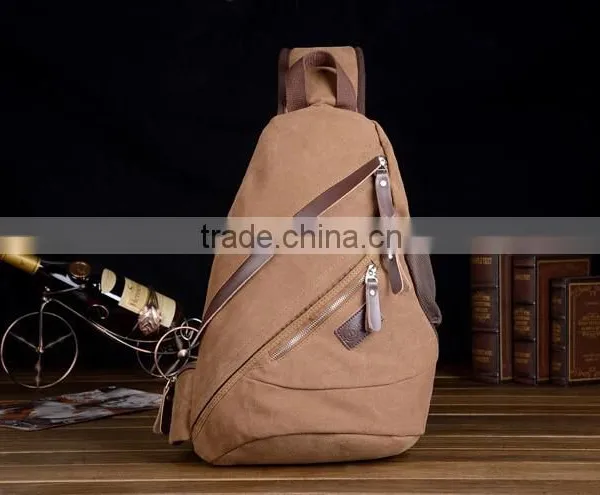 Canvas Triangle Shaped Backpack photo-4
