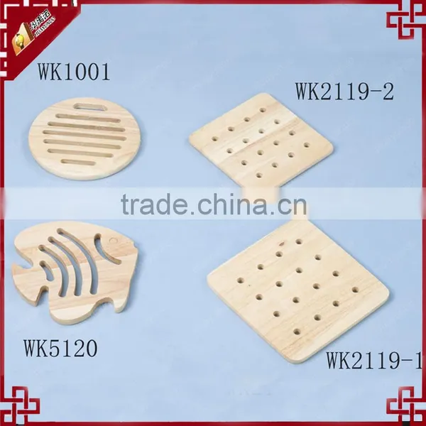 Classic High Quality Rubber Wood Table Mat Wk1001 photo-4
