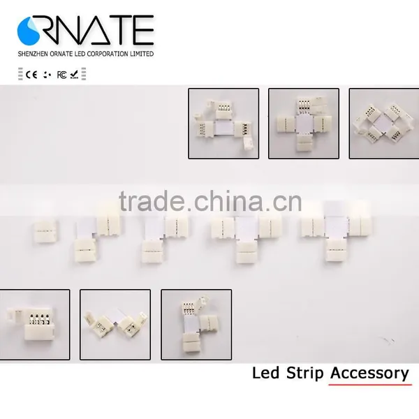 LED Strip Free Solder Connector 10mm 8mm 2 Pin 4 Pin For 5050 5630 5730 3528 Single Color RGB Led Strip photo-5
