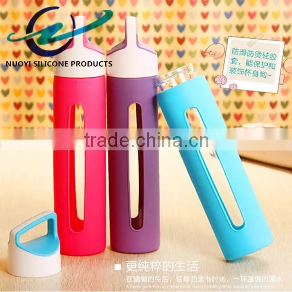 Long Hollow Out Silicone Cup Sleeve photo-3