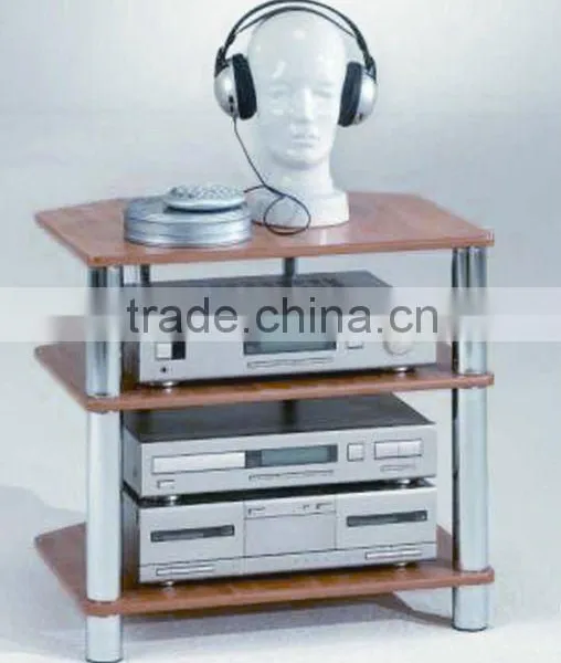 Simple 3 Tiers Steel TV Cabinet With MDF