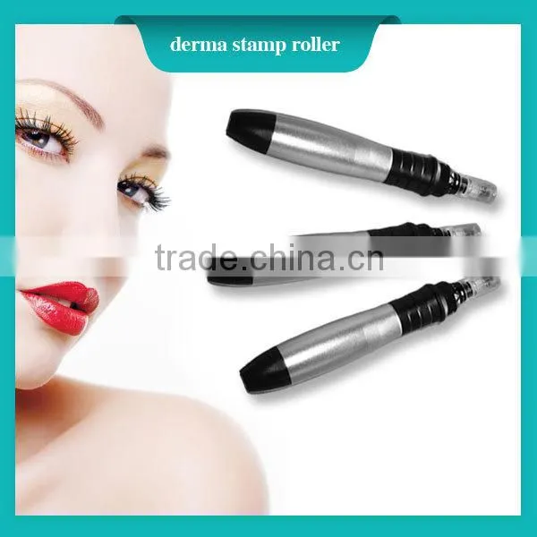 CE Approved Derma Skin Roller Stamp Electric Dermaroller Automatic and Rechargeable With Replacement Needle Cartridge photo-3