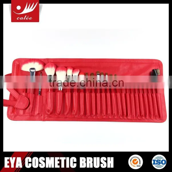 24 Psc Pro Cosmetic Makeup Brush Set Kit +Case
