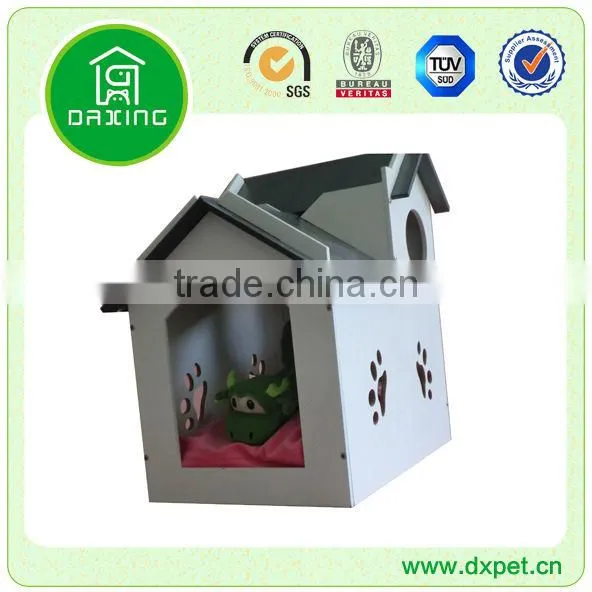 MDF Pink 2-Roof Side Door Pet House DXMP034 photo-2