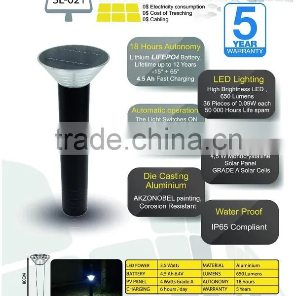 Solar Garden Lamp SL-021/BW-021 photo-2