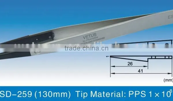 ESD-259 Fine Tips Replaceable Tip Stainless Steel Tweezers