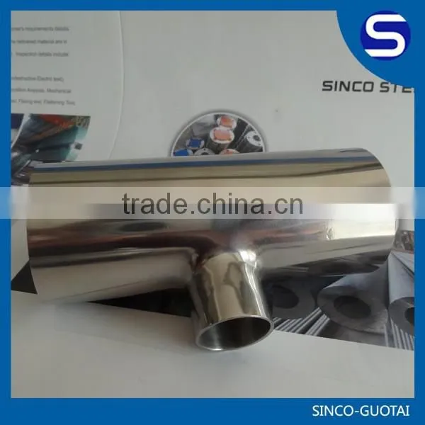 ASTM/DIN Stainless Steel Welded Tube Fitting Tee photo-3