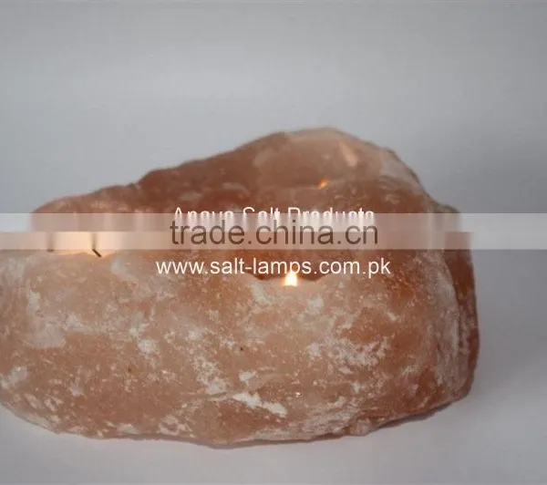 Himalayan Salt Tea Light Holders/Himalayan Salt Candle Holders/ Natural Salt photo-4