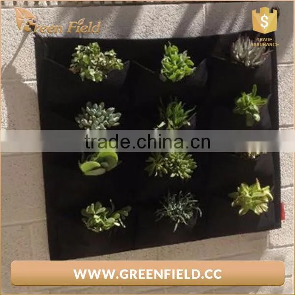Vertical Pockets Garden Plants Grow Felt Planter Bags photo-4