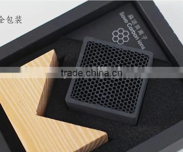New Arrival Honeycomb Activated Carbon Air Purifier With a Wooden Holder Superfine Particle Carbon Air Purifier photo-4