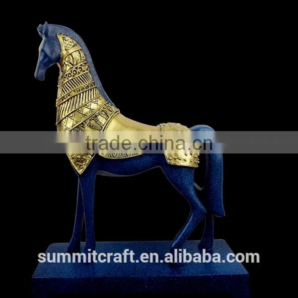 American Antique Resin Horse Statue photo-3