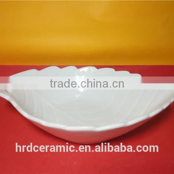Stocked Wholesale 24.3*16.8*5.8cm Decorative Leaf Shape Bowl photo-2