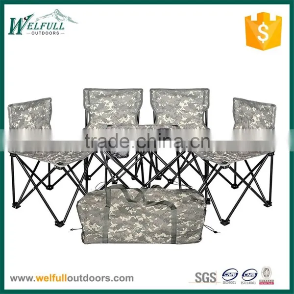 Outdoor Folding Table and Chair Set for Fishing and Camping Picnic photo-5