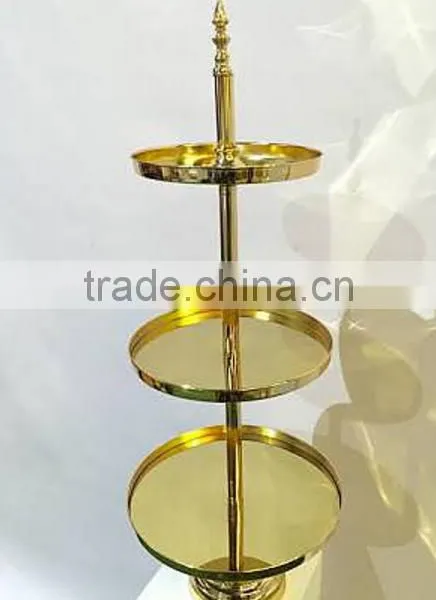 Gold Plated 3 Tier Cake Stand