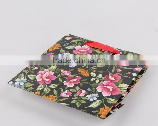 Flower Design Foldable Gift Bag / Shopping Paper Bag photo-5