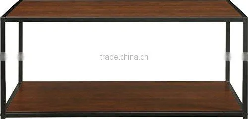 Modern Style Square Shape Console Table With Metal Frames photo-5