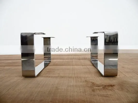 High Quality Brass Flat Soild Steel Metal Table Legs Square for Living Room Table photo-3