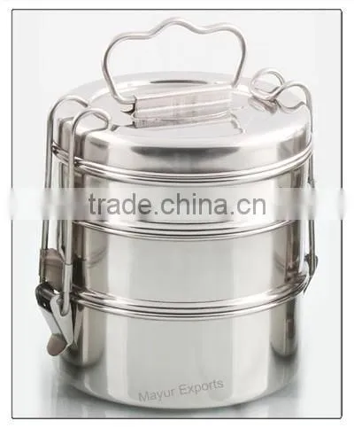 Stainless Steel Tiffin - 3-tier photo-2