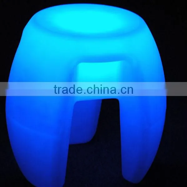 Outdoor Garden RGB LED Short Plastic Stool Furniture photo-2