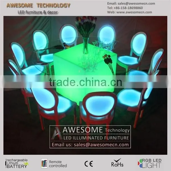 Acrylic Material Glow Lounge Louis Ghost Chair Stackable photo-3