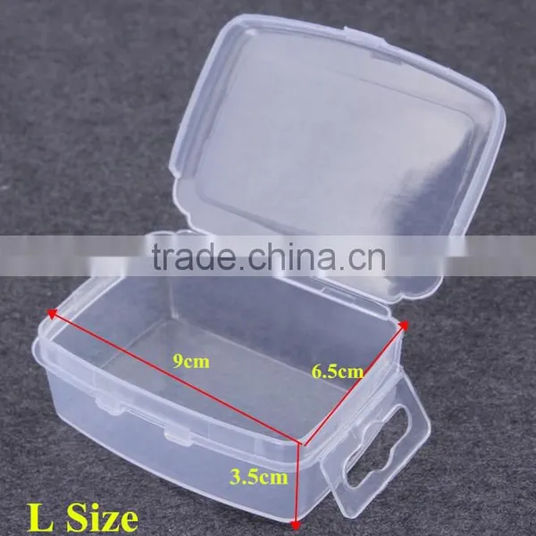 Transparent PP Material Plastic DIY Nail Art Storage Box Small Accessories Box photo-2