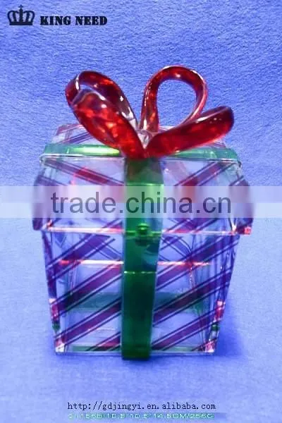 Cubic Plastic Acrylic Magnetic Closure Gift Box photo-3