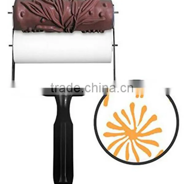 15cm Pattern Paint Brush Roller DIY Rolling Robin Patterned Paint Roller Kit photo-2