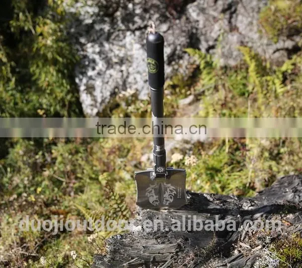 New Design Multi-function Outdoor Sport Tools With Shovel Knife Hoe Digger Flashlight photo-4