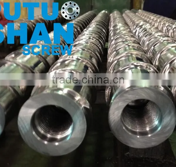 Injection screw barrel for injection moulding machine PVC