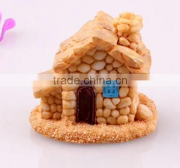 Mini CUTE Fashional Resin Decoration, ZAKKA Mini Stone Houses Resin Home Background Props photo-3