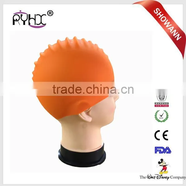 Customized Silicone Material Custom Printed Swimming Cap Wholesale photo-2