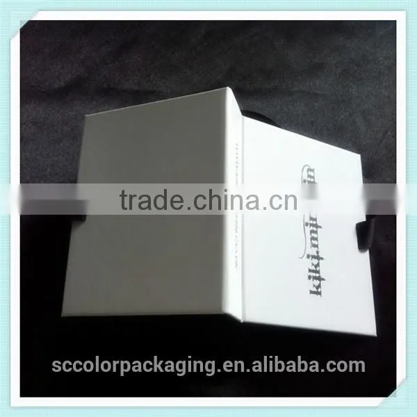 2015 Newest Garment Tie Packaging Box With Logo Hot Black Foil , Packaging Box For Gift photo-6