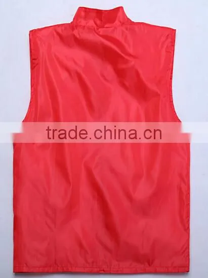Adversting Working Uniform Audlt Vest Logo Printed photo-6