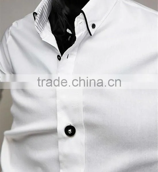 Man Fashion Formal Casual Long Sleeve Slim Fit Dress Shirts for Men MOQ 10PCS photo-5