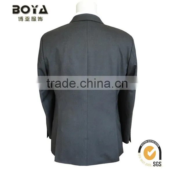 2015 New Arrival TR Grey Fabric Jacket & Blazer for Mens With Notch Lapel Men Blazer Suit photo-6