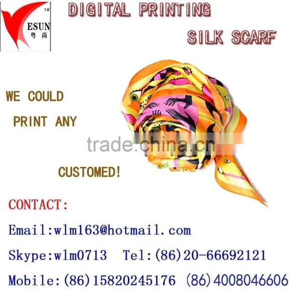 Custom Printed Silk Scarve photo-2