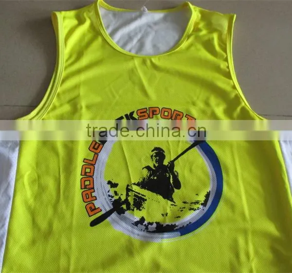 Wholesale Running Singlet With Sublimation Printing, V-neck/ Round Neck for Ladies and Men Running Singlets photo-2