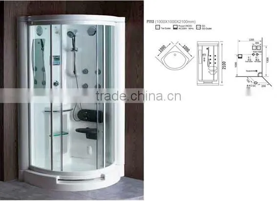 Computerized steam bath cabinet