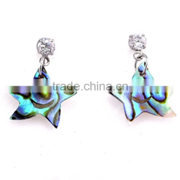 Fashion Paua Shell Earrings Quality Abalone Shell Earrings Genuine Natural Shell Earrings photo-4