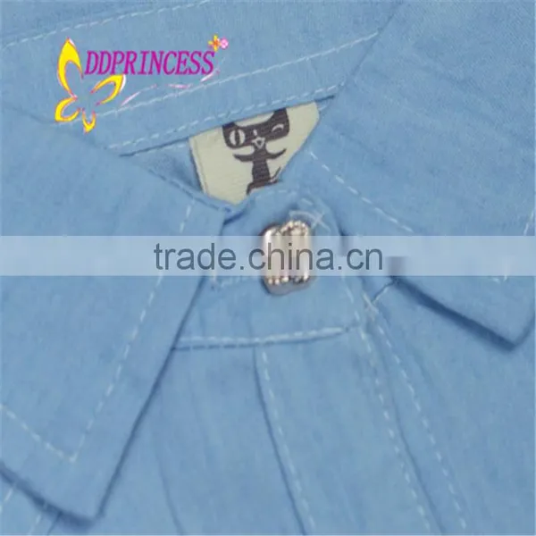 2015 Fashion Blue Cowboy Girl Suit Cowboy Set for Baby Girl Children photo-5