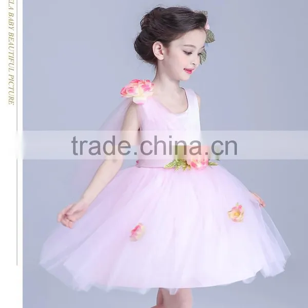 2017 Girls Dress Up Games Names With Pictures Ivory Jacquard Bodice With Tulle Skirt Removable Sashes photo-2