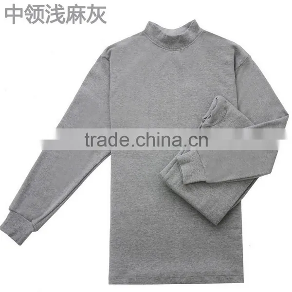 Customize Middle Collar 100%cotton Mens Ladies Thermal Underwear Clothes Set photo-6